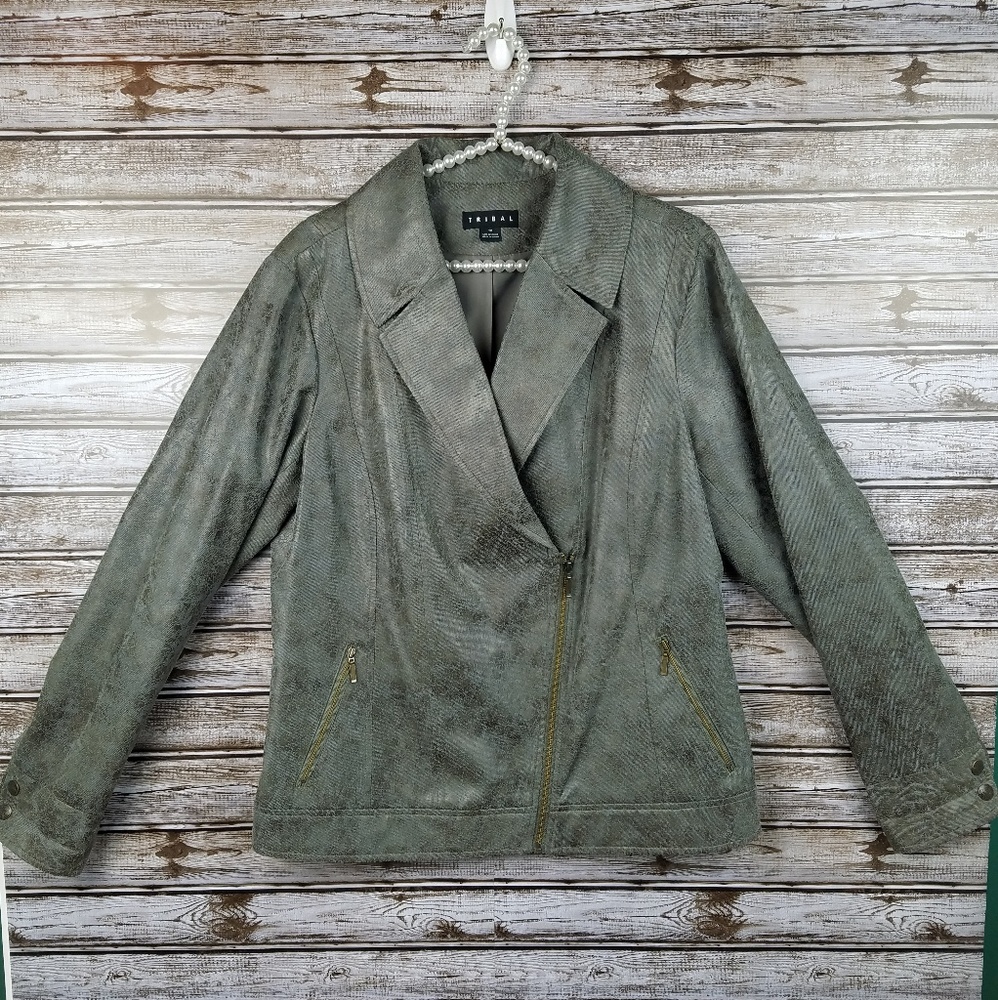Tribal side zip blazer jacket super soft 12